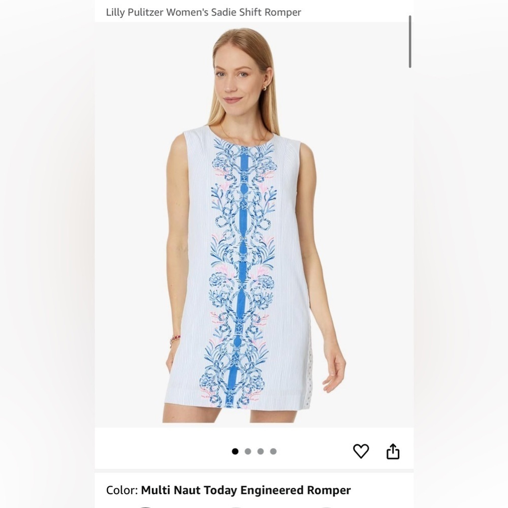 Lilly Pulitzer Sadie Shift Romper - Naut Today Engineered Romper